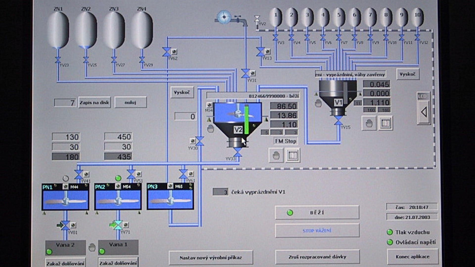 Control system - control cabinets